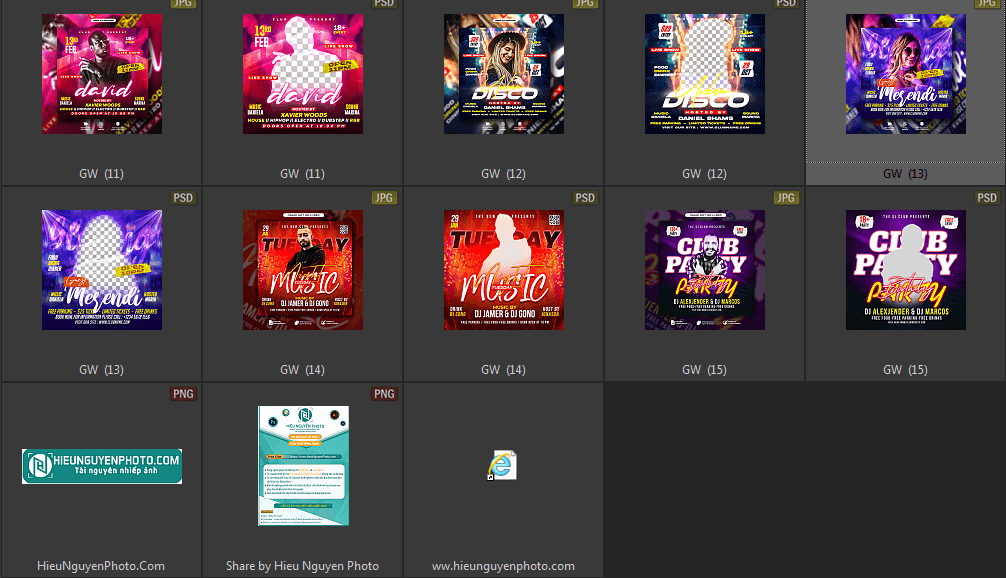 20 Poster Social Media Party tuyệt đẹp chất lượng cao (PSD)