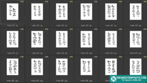Ảnh minh hoạ cho 90 Typo tết thư pháp xịn xò (PSD)